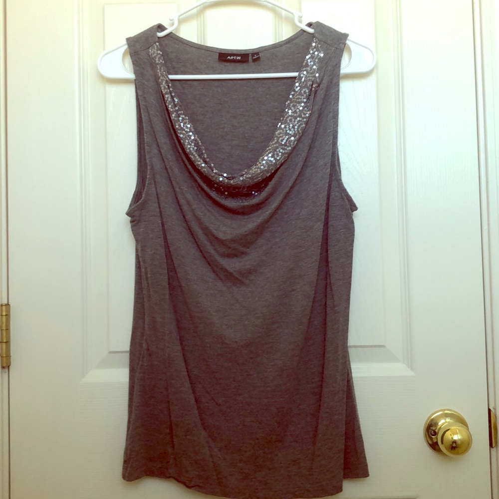Apt 9 sequins tank top